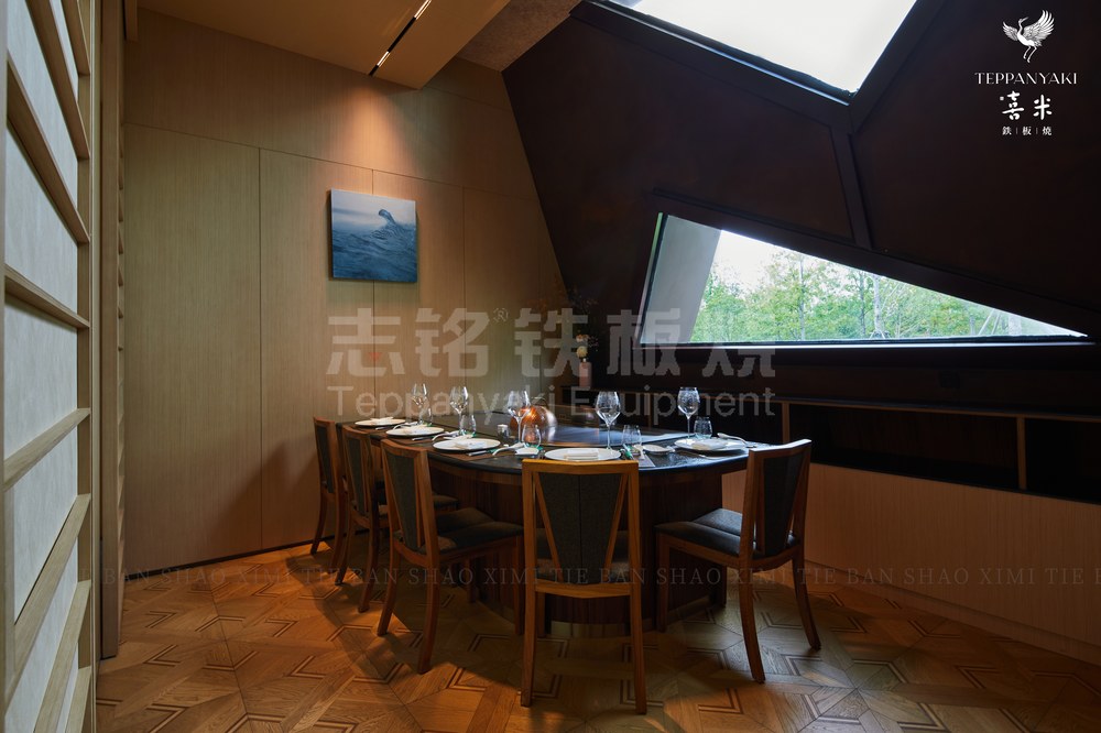 异形、客户案例实景、铁板烧餐厅，铁板烧设备客户现场实景。