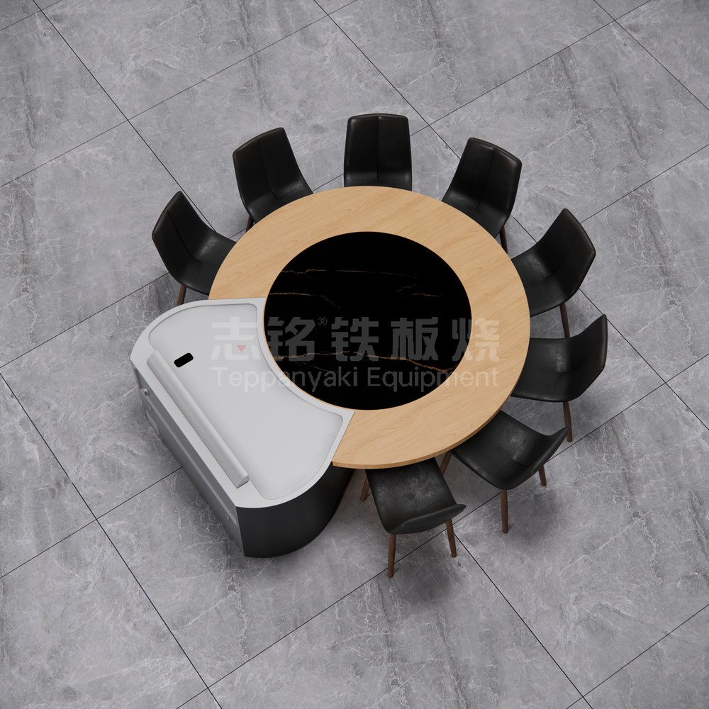 异形、3D渲染图、家用铁板烧，铁板烧设备实景图。