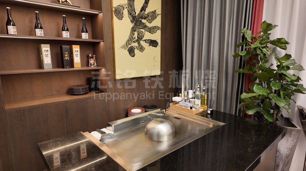 长方形、客户案例实景、铁板烧餐厅、铁板烧融合+，铁板烧设备客户现场实景。