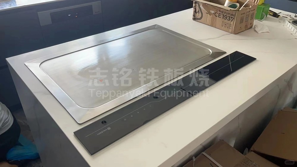 家用铁板烧，铁板烧设备实景图。