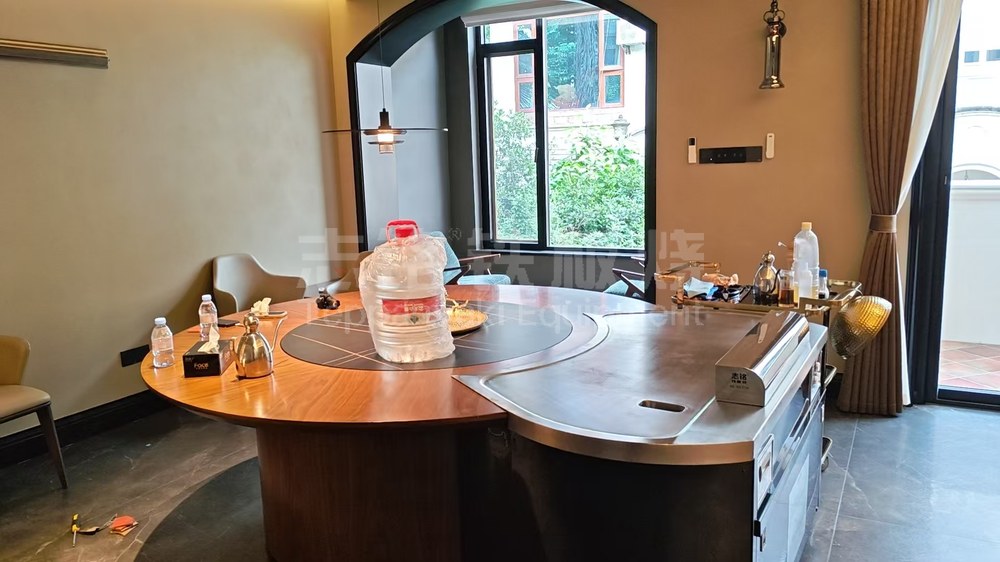 异形、客户案例实景、家用铁板烧，铁板烧设备客户现场实景。