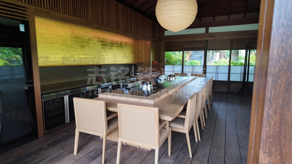 长方形、客户案例实景、家用铁板烧、别墅岛台，铁板烧设备客户现场实景。