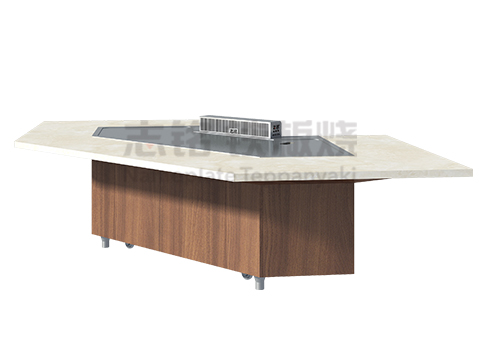 弓形（马蹄形）铁板烧设备 图2